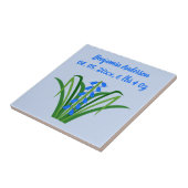 Baby Boy Bluebell Flowers Spring Custom タイル (側面)