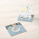 Baby Boy Celebration スクエアペーパーコースター (インサイチュ)