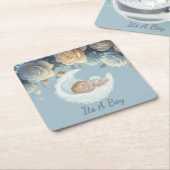 Baby Boy Celebration スクエアペーパーコースター (アングル)