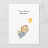 Baby Boy Congratulations New Baby Card ポストカード (正面)