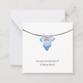 Baby Boy Congratulations Newborn Birth Card ノートカード (正面)
