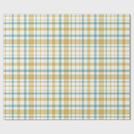 Baby Boy Gift Wrap | Blue Gingham Check ラッピングペーパー