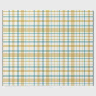 Baby Boy Gift Wrap | Blue Gingham Check ラッピングペーパー