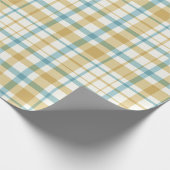 Baby Boy Gift Wrap | Blue Gingham Check ラッピングペーパー (角)