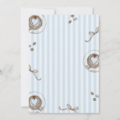 Baby Boy Is Brewing Coffee Baby Shower Invitation 招待状 (裏面)