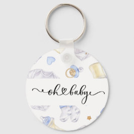 Baby Boy Keychain | Baby Shower Favor Keepsake キーホルダー
