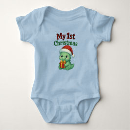 Baby Boy My 1st Christmas Dino ベビーボディスーツ