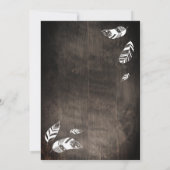 Baby boy Rustic adventure babyshower 招待状 (裏面)