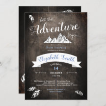 Baby boy Rustic adventure babyshower