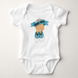 Baby Boy Shoe Banner – A Cute and Classic Welcome  ベビーボディスーツ