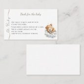 Baby Boy Shower • Book for Baby Card • Capybara 名刺 (正面/裏面)