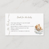 Baby Boy Shower • Book for Baby Card • Capybara 名刺 (正面)