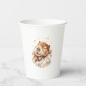 Baby Boy Shower Cup • Capybara Design 紙コップ (正面)