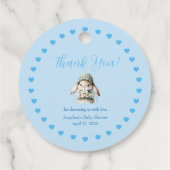Baby Boy Shower Favor Tag フェイバータグ (裏面)