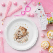 Baby Boy Shower Plate • Capybara Design ペーパープレート (パーティー)