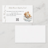 Baby Boy Shower • Registry Card • Capybara 名刺 (正面/裏面)
