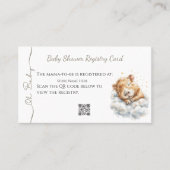 Baby Boy Shower • Registry Card • Capybara 名刺 (正面)