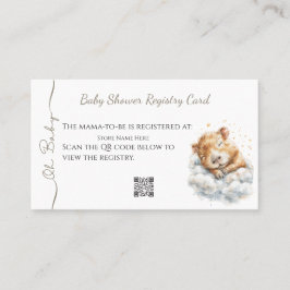 Baby Boy Shower • Registry Card • Capybara 名刺