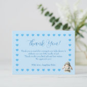 Baby Boy Shower Thank You Card サンキューカード (スタンド正面)