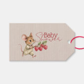 Baby Boy Woodland Animal Shower ギフトタグ (正面(横))