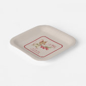 Baby Boy Woodland Animal Shower ペーパープレート (傾斜あり)