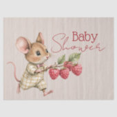 Baby Boy Woodland Animal Shower 薄葉紙 (正面)