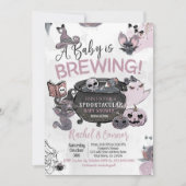Baby Brewing Hallowen Baby Shower 招待状 (正面)