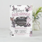 Baby Brewing Hallowen Baby Shower 招待状 (スタンド正面)
