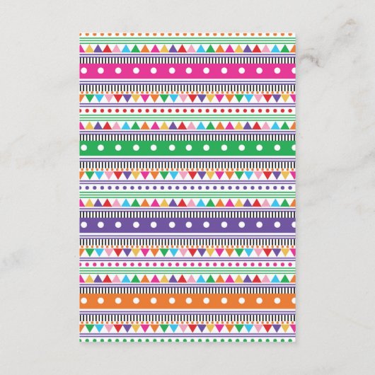 Baby Bringメキシコフェスタの小さいSenorita本 エンクロージャーカード (裏面)