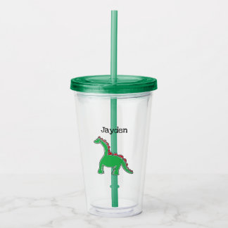 Baby Brontosaurus Cartoon Dinosaur Gear アクリルタンブラー