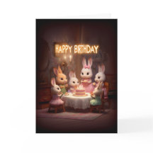 Baby Bunny Birthday Party Cake Candle Celebration