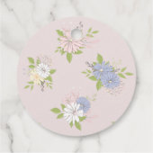 baby bunny floral baby shower フェイバータグ (裏面)