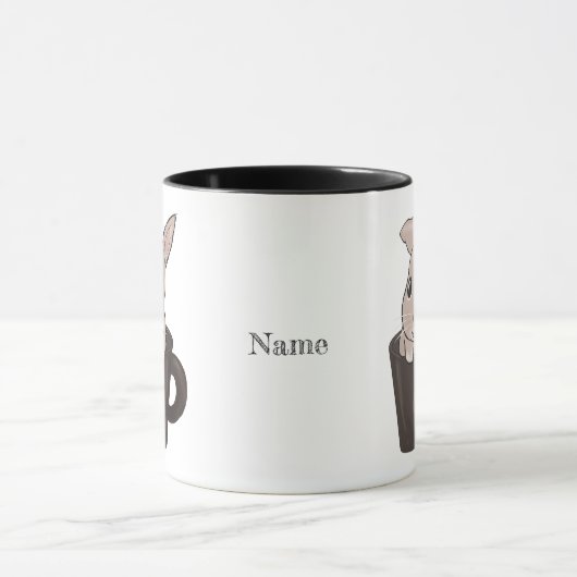 Baby bunny in mug マグカップ (中央)