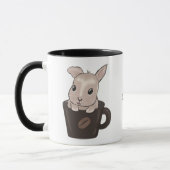 Baby bunny in mug マグカップ (左)