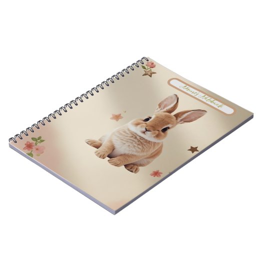 Baby Bunny Pastel Notebook ノートブック (左側)