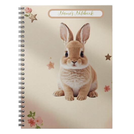 Baby Bunny Pastel Notebook ノートブック (正面)