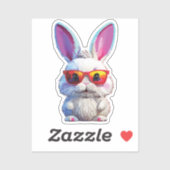 Baby Bunny Sticker with Sunglasses シール (シート)