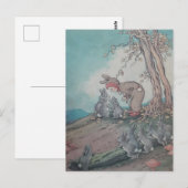 Baby Bunting Nursery rhyme vintage art ポストカード (正面/裏面)