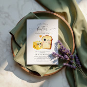 Baby Butter Yellow Baby Shower 招待状