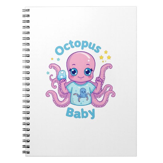 Baby carnet Octopus Baby  ノートブック (正面)