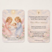 Baby Catholic Funeral Memorial Holy Card - (正面&裏面)