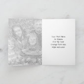 Baby Cedar Waxwing Bird Nature Photo  カード (内部)