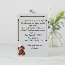 Baby Celebration & Announcement Invitation 招待状