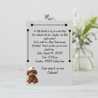 Baby Celebration & Announcement Invitation 招待状