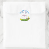 Baby Chicks Easter Basket Photo Frame ラウンドシール (バッグ)