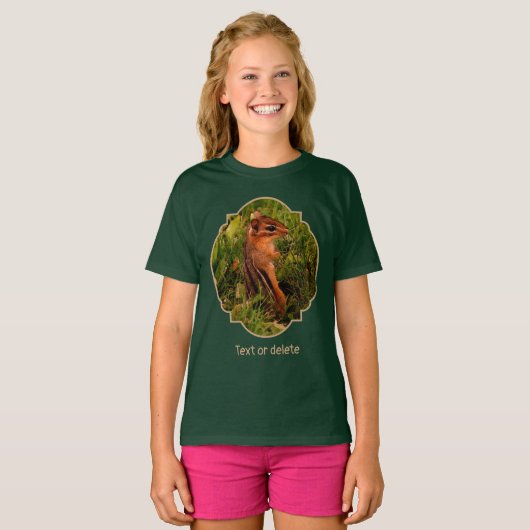 Baby Chipmunk Wildlife Animal Art  Tシャツ (正面フル)