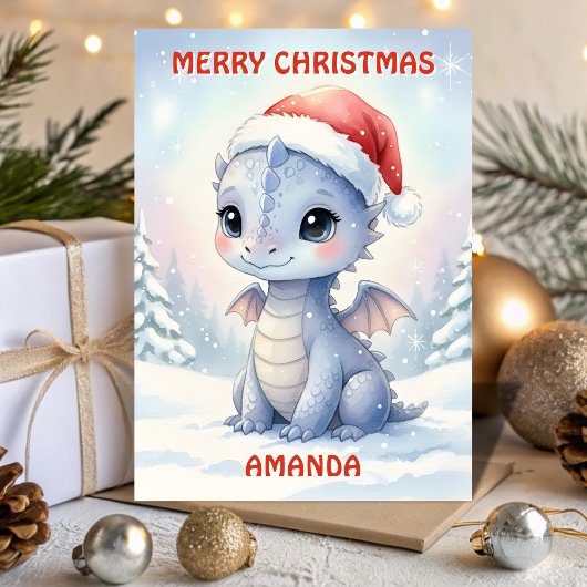 Baby Christmas Dragon Kids Card シーズンカード