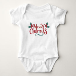 Baby Christmas One-Piece | Merry Christmas Outfit  ベビーボディスーツ