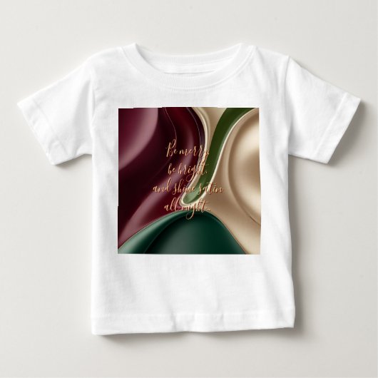 Baby classic t-shirt in stylish graphic ベビーTシャツ (正面)