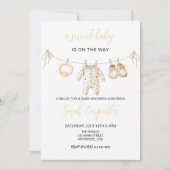 Baby Clothes Gender neutral Baby shower 招待状 (正面)